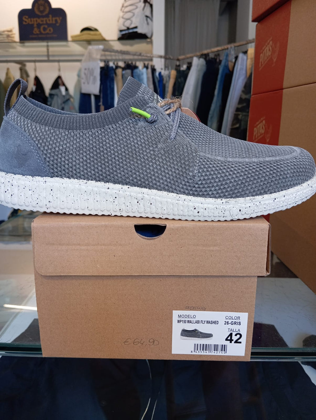 Wallabi Fly Washed Grey Pitas