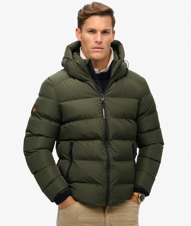 Giacca imbottita con cappuccio Sports
