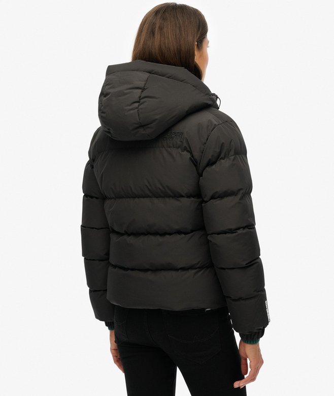 Giacca Puffer Sportiva con Cappuccio
